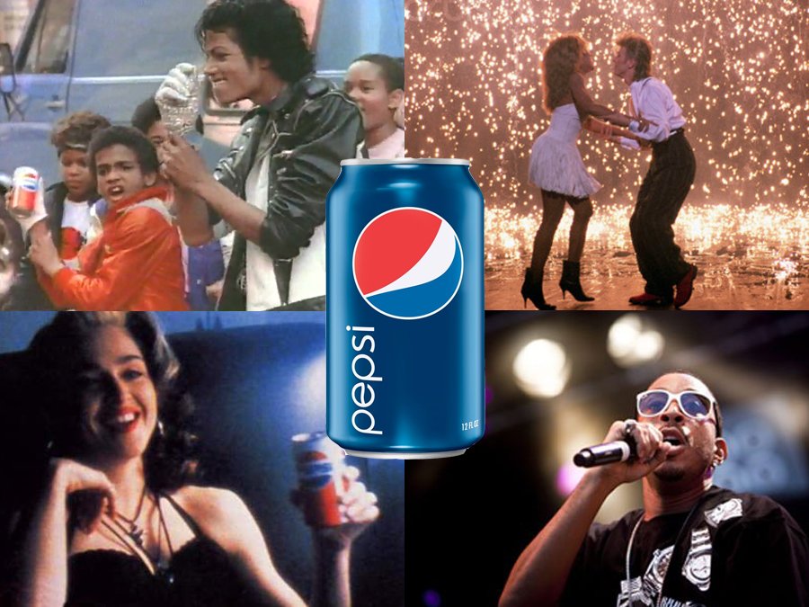 Ông hoàng nhạc Pop Micheal Jackson từng là người đại diên quảng bá thương hiệu cho Pepsi