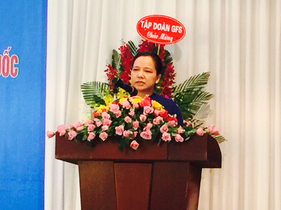 Bà Trần Thị Hà - Thứ trưởng Bộ Nội vụ, Phó Chủ tịch Hội đồng TĐKT Trung ương, Trưởng Ban Thi đua Khen thưởng Trung ương