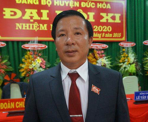 Ông Nguyễn Văn Út - Bí thư huyện ủy Đức Hòa, tỉnh Long An bị kẻ lạ đột nhập nhà riêng