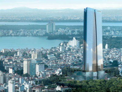 tòa tháp Lotte Center Hà Nội còn có điểm nhấn là đài quan sát Sky Walk cho phép khách tham quan có thể nhìn thấy toàn cảnh thủ đô Hà Nội ở góc 360 độ