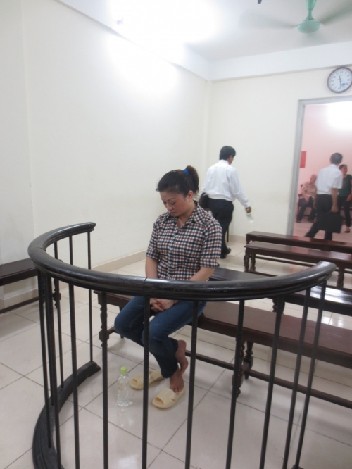 bị cáo Nguyễn Thị Hạnh tại phiên tòa