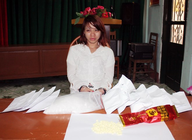 Đối tượng vận chuyển ma túy Nguyễn Thị Oanh tại cơ quan điều tra