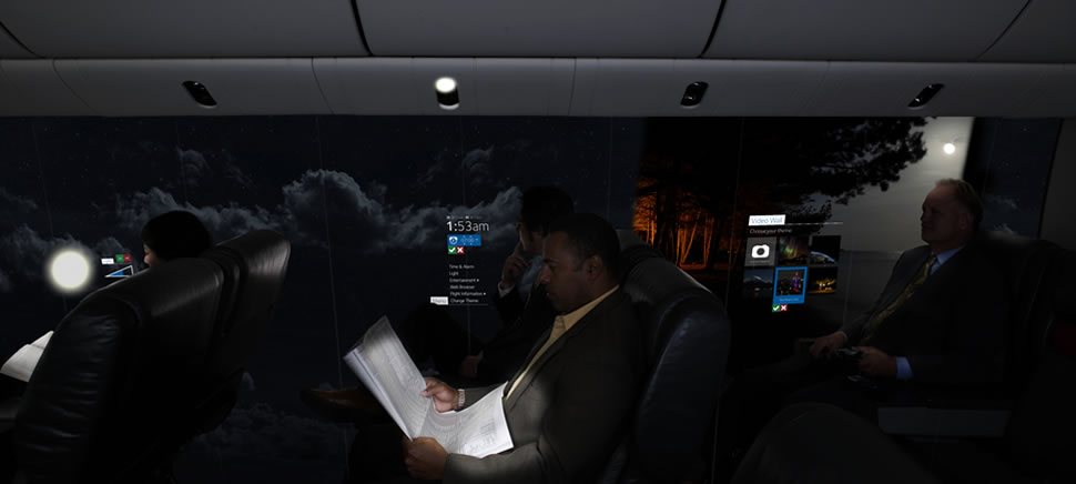 Màn hình OLED sẽ cung cấp những khung cảnh độc đáo và góc nhìn thú vị cho hành khách trên máy bay