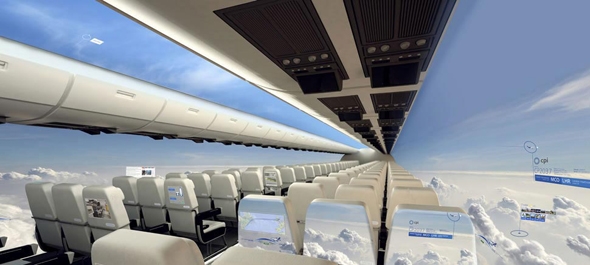 Màn hình OLED sẽ thay thế các ô cửa sổ thường thấy trên máy bay
