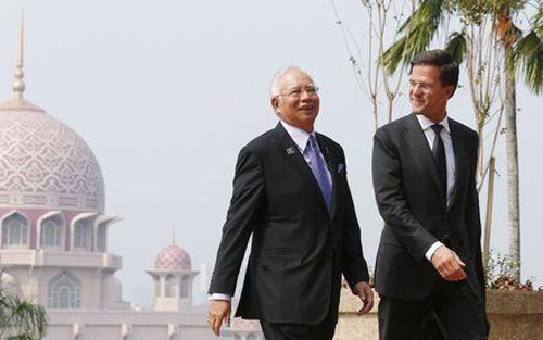 Thủ tướng Hà Lan đến thăm Malaysia trong 3 ngày từ 5-7/11 bàn về hợp tác điều tra vụ MH17