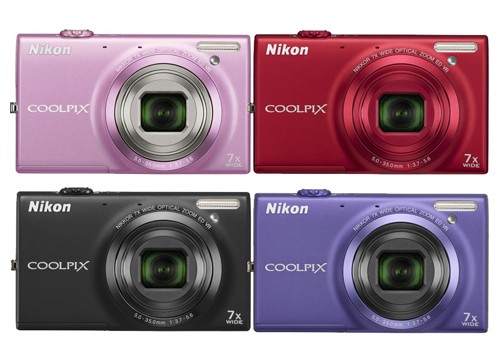 Dòng máy ảnh du lịch Coolpix S6150 có khá nhiều màu cho người mua lựa chọn