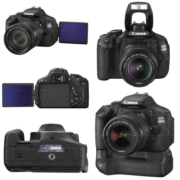 Máy ảnh giá rẻ Canon EOS 600D đẹp mọi góc nhìn