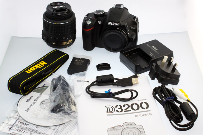 Bộ sản phẩm máy ảnh giá rẻ Nikon D3200