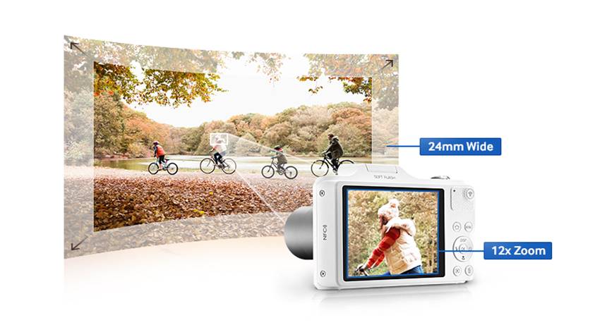 Dòng máy ảnh giá rẻ của Samsung hỗ trợ quay phim 720 chất lượng HD