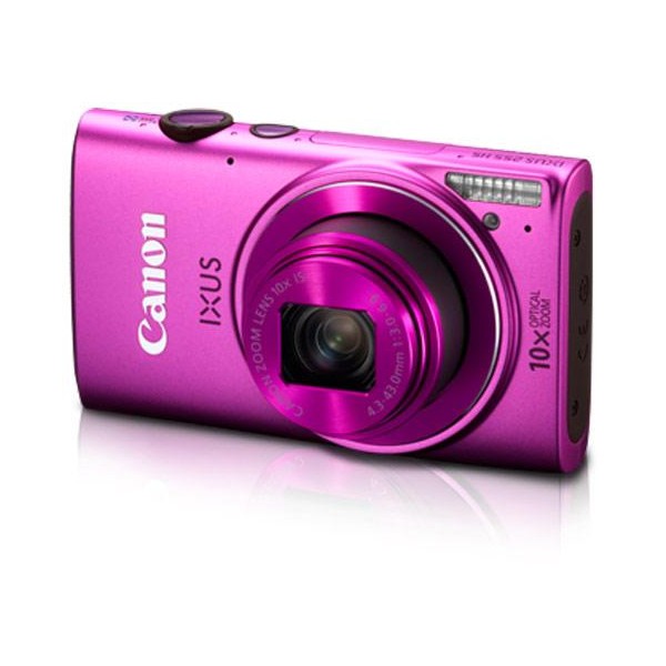 Máy ảnh giá rẻ Canon Ixus 255 sở hữu màu hồng đẹp mắt, phù hợp với các cô nàng điệu đà