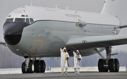Máy bay WC-135: 'Thám tử' dò bom nhiệt hạch Mỹ cử tới Triều Tiên 