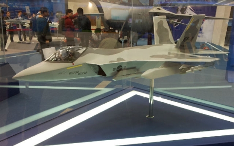 Hình ảnh mô hình chiếc máy bay chiến đấu KF-X