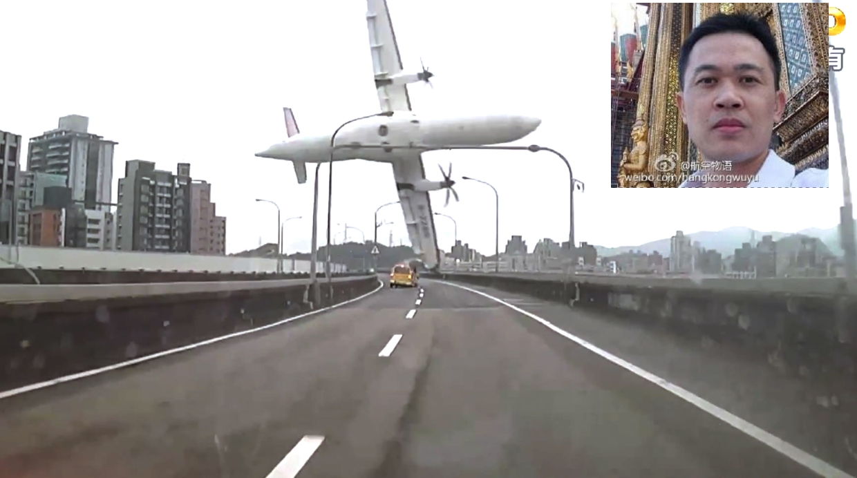 Máy bay Đài Loan rơi được ca ngợi vì đã đua ra quyết định đúng đắn
