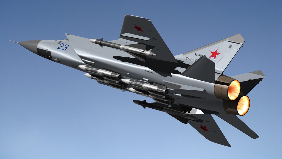 Máy bay MiG-31 của Nga là thế hệ tiêm kích đánh chặn nhanh nhất thế giới hiện nay.