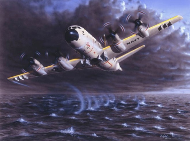 Máy bay tuần tra săn ngầm P-3 Orion được trang bị nhiều loại vũ khí uy lực