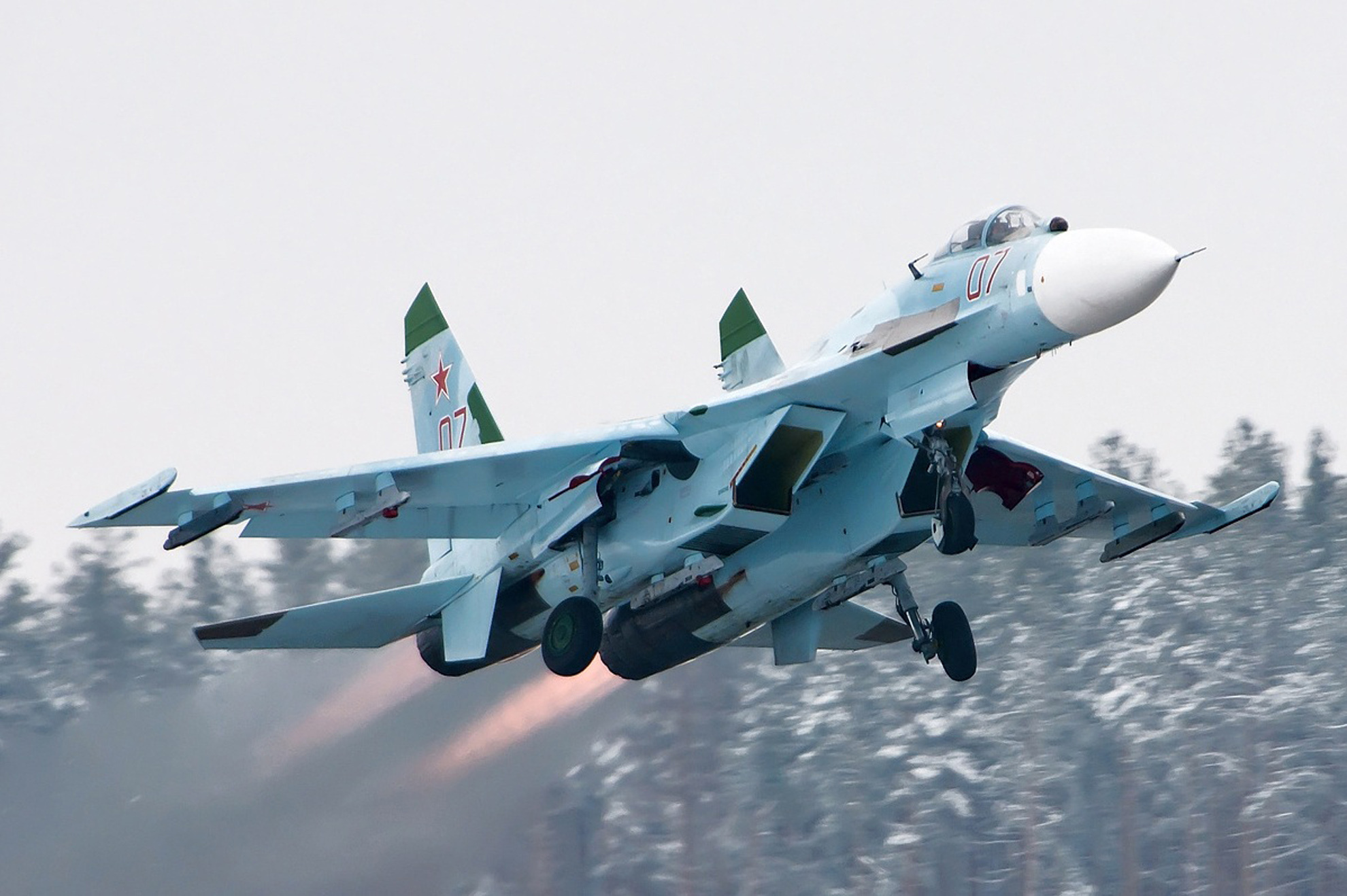 Một máy bay Su-27 của Nga
