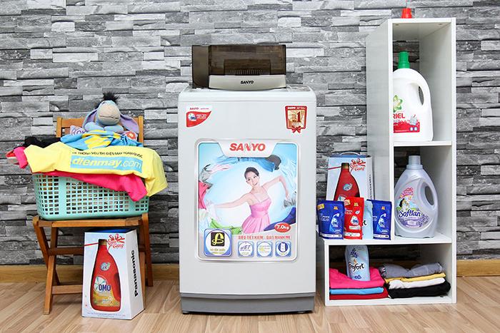 Máy giặt giá rẻ Sanyo có chế độ Auto Restart rất thuận tiện cho bạn khi mất điện