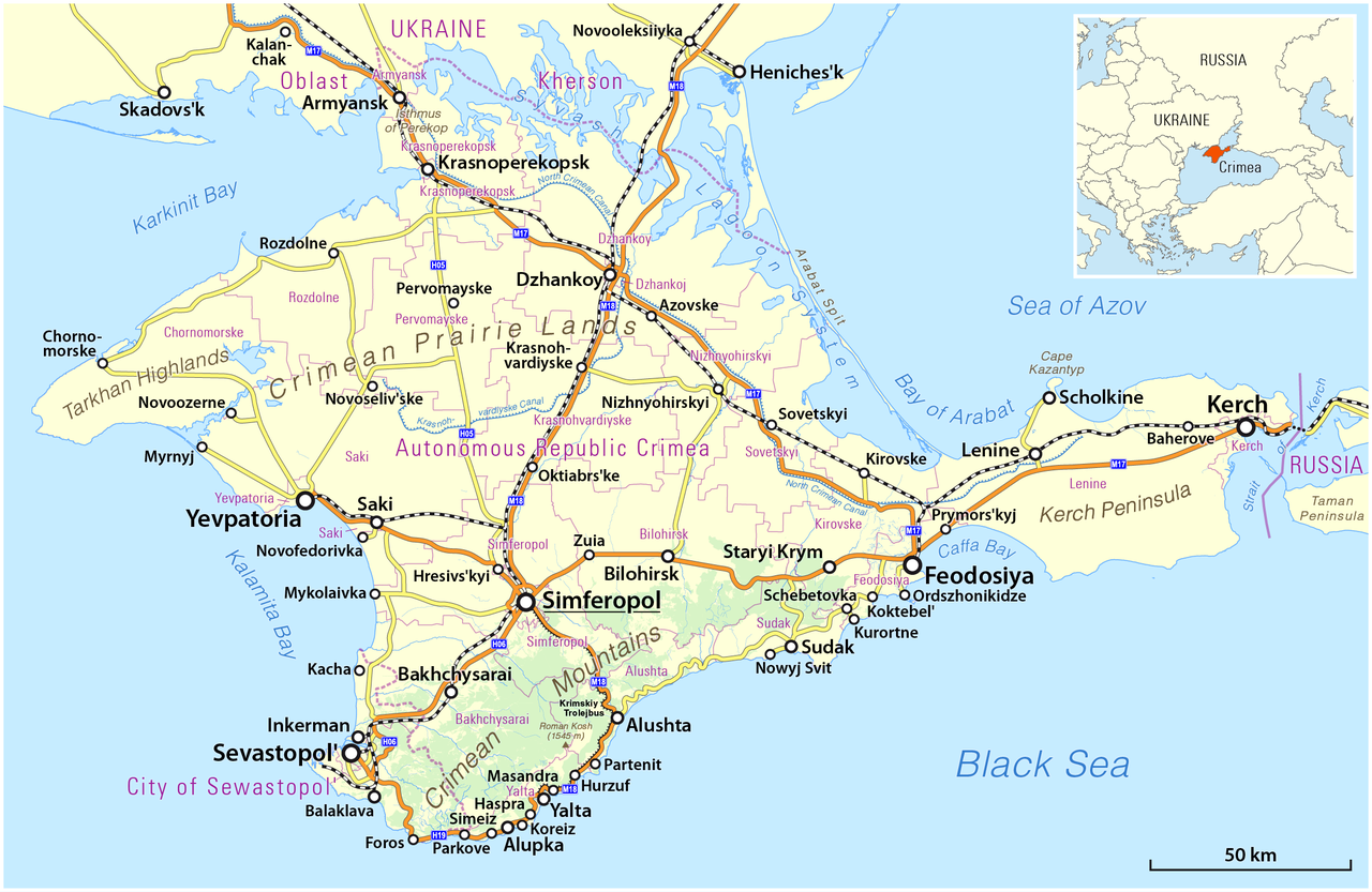 Những tin tức về tình hình Ukraine mới nhất hôm nay đề cập đến việc Google vừa đổi tên một số thị trấn ở Crimea