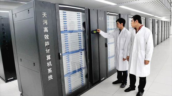 Siêu máy tính Thiên Hà 1 của Trung Quốc là siêu máy tính nhanh nhất thế giới hiện nay