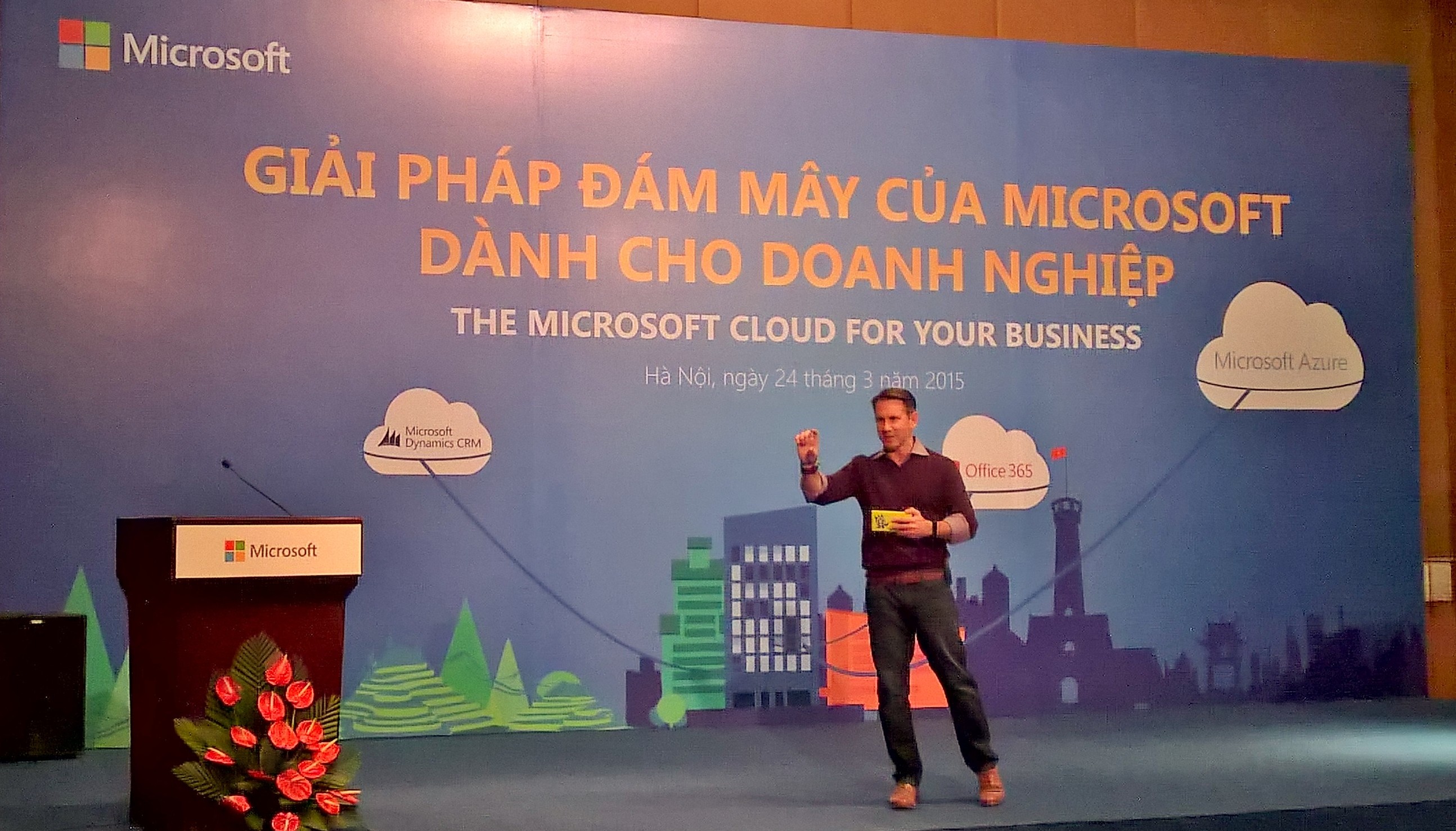 Microsoft luôn mong muốn hỗ trợ công nghệ giúp các doanh nghiệp Việt tăng năng suất chất lượng