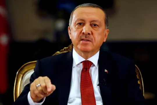 Tổng thống Recep Tayyip Erdogan trong cuộc phỏng vấn với Reuters ngày 21/7 về tình hình Thổ Nhĩ Kỳ sau đảo chính