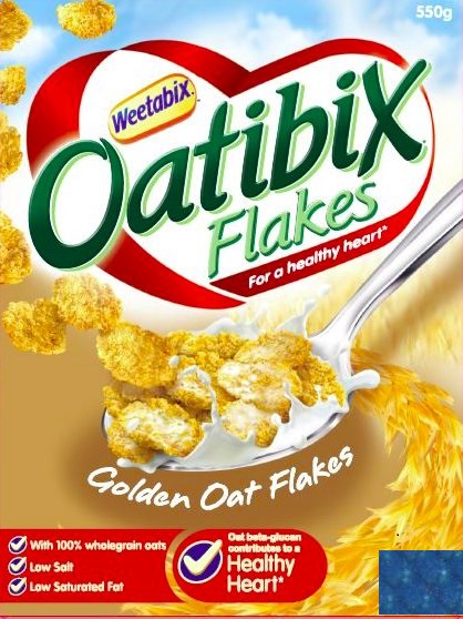 Thu hồi ngũ cốc ăn liền Oatibix Flakes có miếng cao su màu xanh