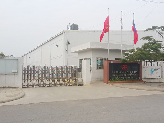 Công ty TNHH URC Hà Nội tại khu công nghiệp Thạch Thất - Quốc Oai, TP.Hà Nội được xây dựng 