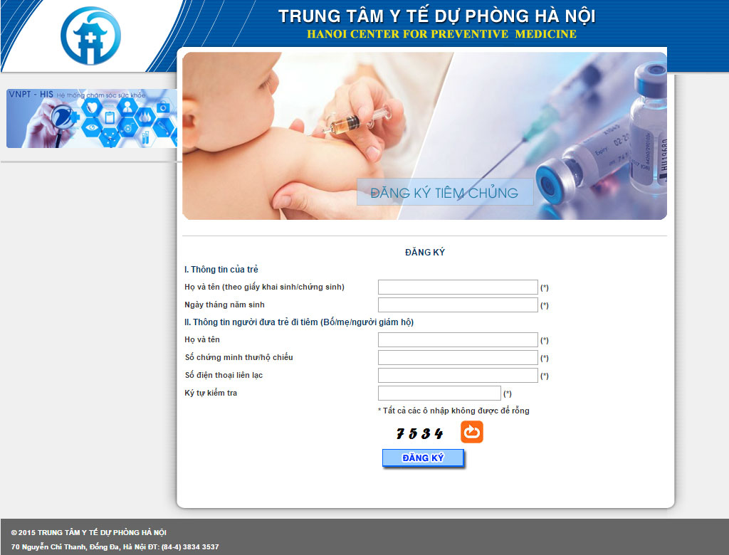Cách đăng ký tiêm vắc xin 5 trong 1 tại Hà Nội