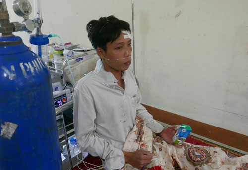 Sức khỏe ngư dân Nguyễn Văn Tuấn hiện đã ổn nhưng anh rất lo lắng cho những người còn lại
