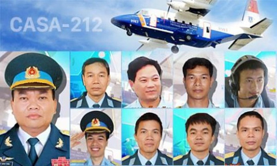 Chân dung 9 liệt sĩ trên máy bay CASA gặp nạn trong lúc tìm kiếm phi công Trần Quang Khải và tiêm kích Su-30MK2