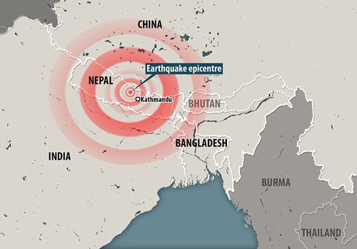 Nguyên nhân động đất mạnh hay xảy ra tại Nepal