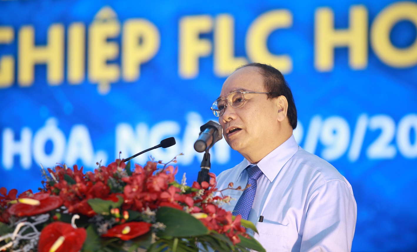 Phó Thủ tướng Nguyễn Xuân Phúc dự Lễ khởi công Khu công nghiệp kiểu mẫu FLC Hoàng Long