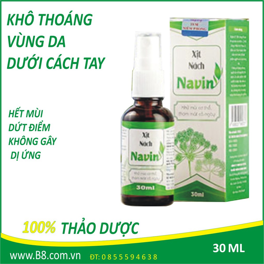 Sản phẩm xịt nách Navin 'thổi phồng' công dụng điều trị dứt điểm mùi cơ thể?