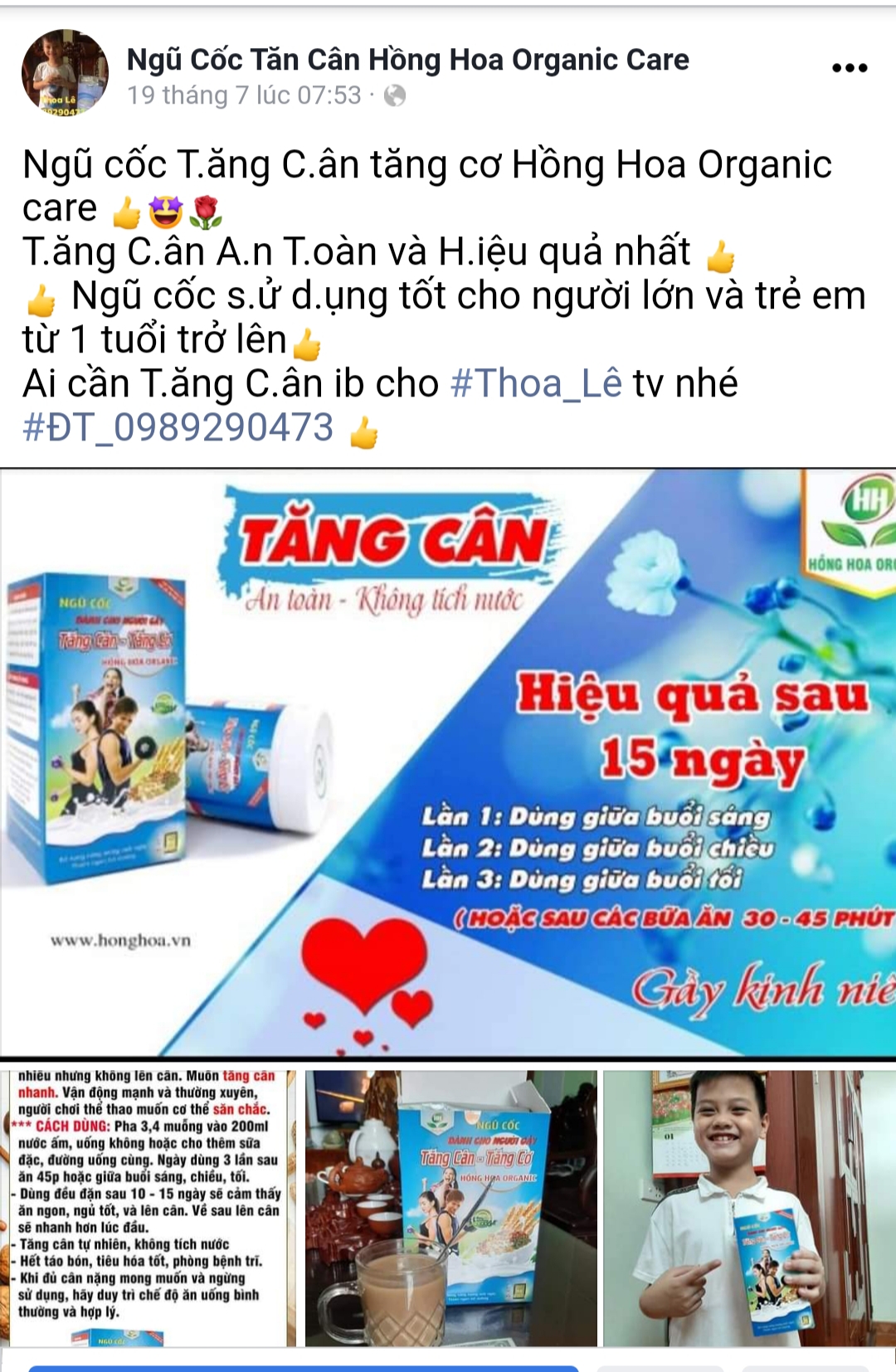 Bột ngũ cốc Hồng Hoa Organic Care: Mập mờ nhãn mác, 'thổi phồng' công dụng