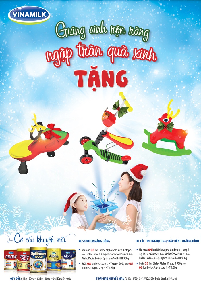 Vinamilk khuyến mãi nhân dịp giáng sinh Vinamilk khuyến mãi nhân dịp giáng sinh