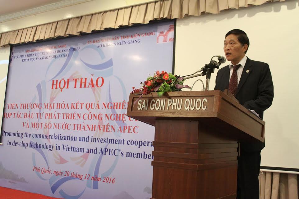  Thứ trưởng Bộ KH&CN Trần Văn Tùng phát biểu tại Hội thảo