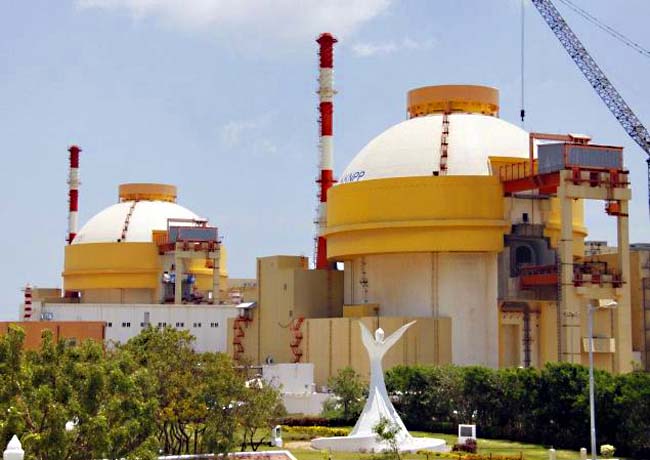 nhà máy điện hạt nhân Kudankulam ở Tamil Nadu, Ấn Độ 