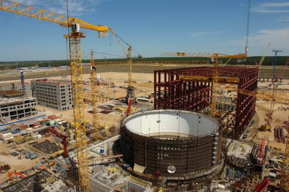 Nhà máy điện hạt nhân đang được xây dựng tại Belarus