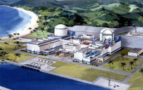 Mô hình nhà máy điện hạt nhân Ninh Thuận 