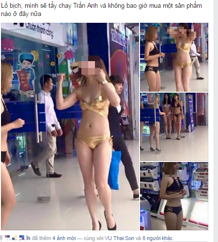 Quảng cáo bằng nhân viên ăn mặc bikini chỉ là trò PR rẻ tiền của Trần Anh