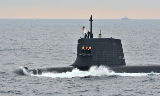 Tàu ngầm Nhật Bản. (Ảnh: AFP)