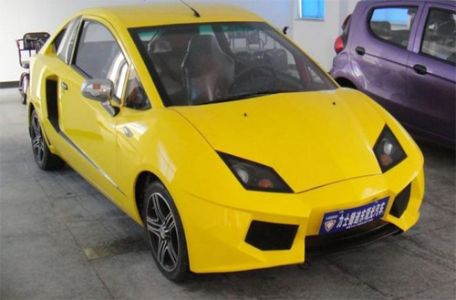 Vẻ ngoài của mẫu xe ô  tô Trung Quốc có nhiều nét tương đồng với siêu xe Lamborghini
