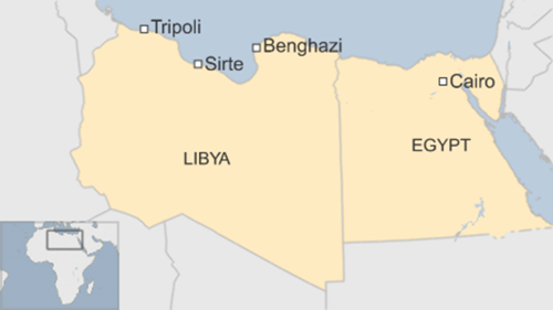 Vị trí Libya. Ảnh BBC