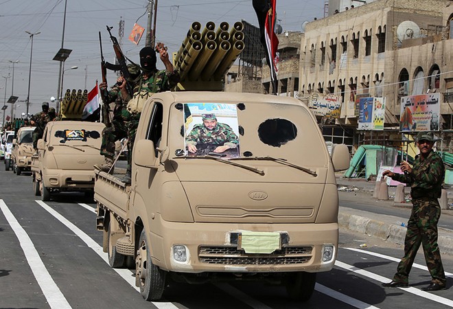 Đoàn xe chở vũ khí của khủng bố IS