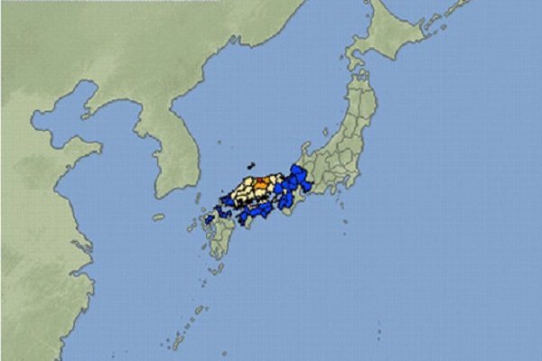 Động đất mạnh rung chuyển phía tây Nhật Bản