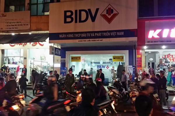 Cướp ngân hàng ở Huế: BIDV lên tiếng