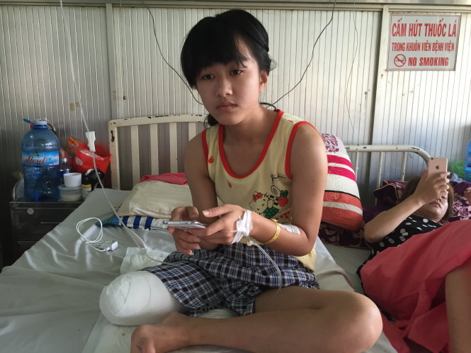 Nữ sinh lớp 10 bị cưa chân Lê Thị Hà Vi