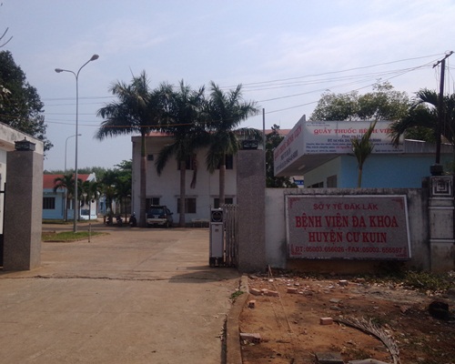 Bệnh viện Đa khoa huyện Cư Kuin nơi nữ sinh Lê Thị Hà Vi điều trị dẫn đến bị hoại tử phải cưa chân