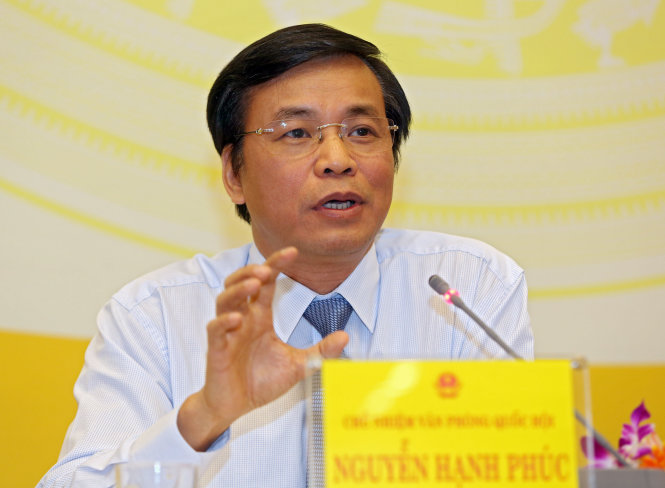 Ông Nguyễn Hạnh Phúc, chủ nhiệm Văn phòng Quốc hội