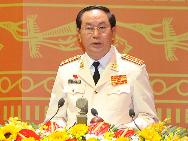Bộ trưởng Bộ Công an Trần Đại Quang đã được Quốc hội bầu giữ chức vụ Chủ tịch nước CHXHCN Việt Nam